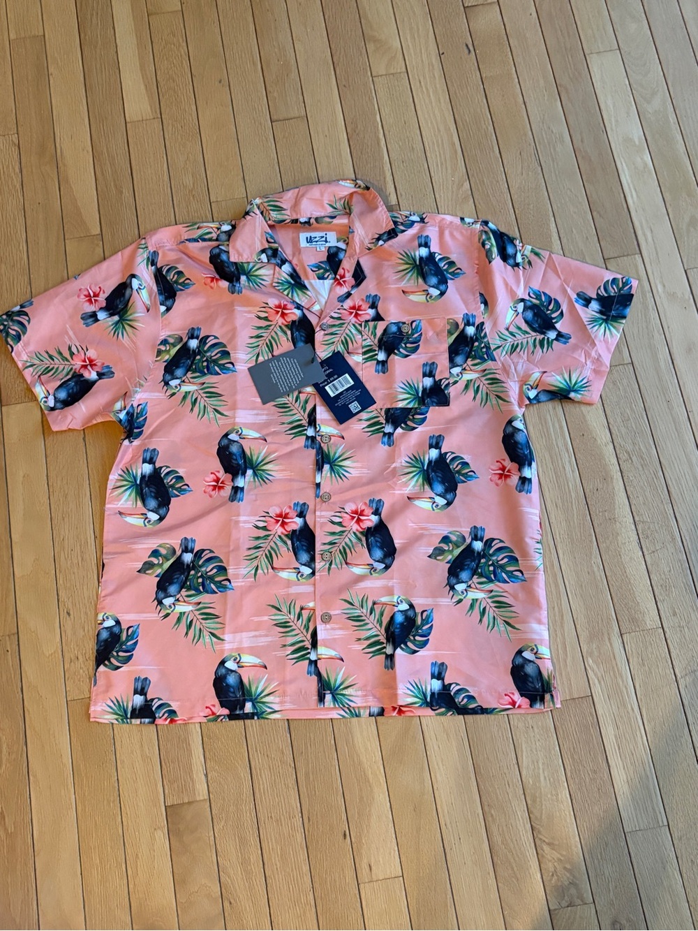 Uzzi Amphibious Gear Short Sleeve Button Down Shirt men's medium